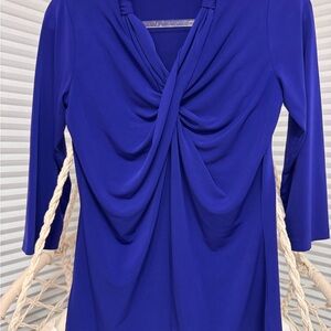Susan Graver Elegant Blue Women's Top
